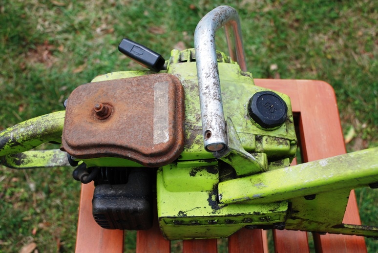 Vintage Poulan Chainsaw with Bow Saw Bar & Chain eBay